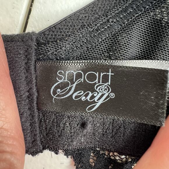 Smart And Sexy 40DD Bra Signature Lace Unlined Underwire In Black SA964 - Picture 12 of 16